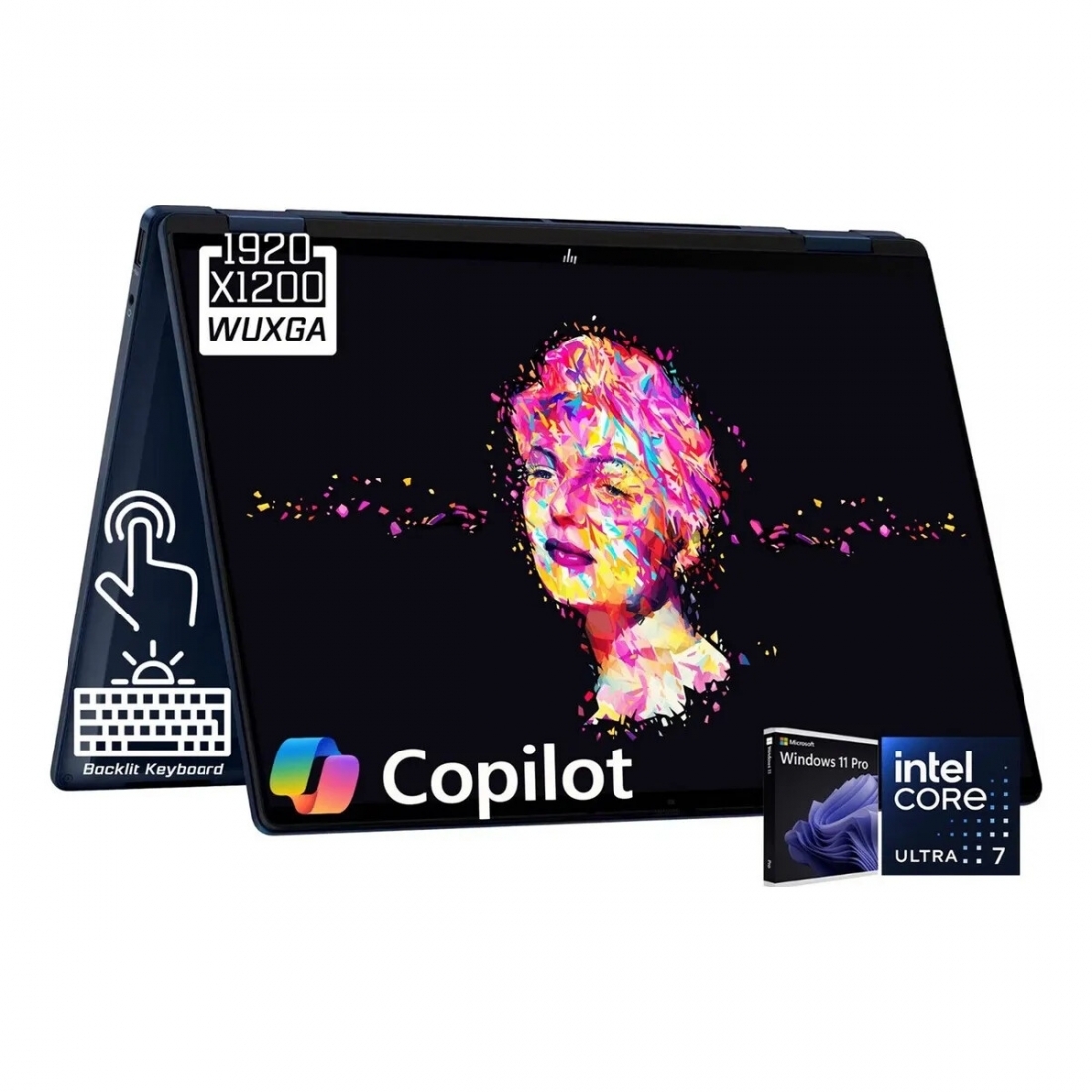 HP OmniBook X Flip 2-in-1 14 2K TouchScreen LapTop - Intel Core Ultra 