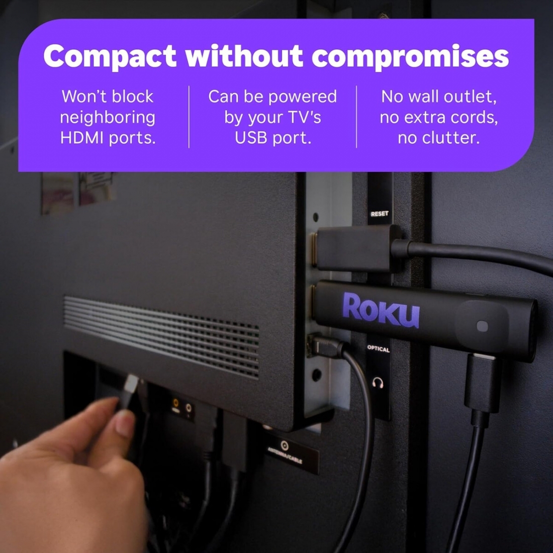 Roku Streamer 2025 - HD Roku Streaming Device for TV with Voice Remote