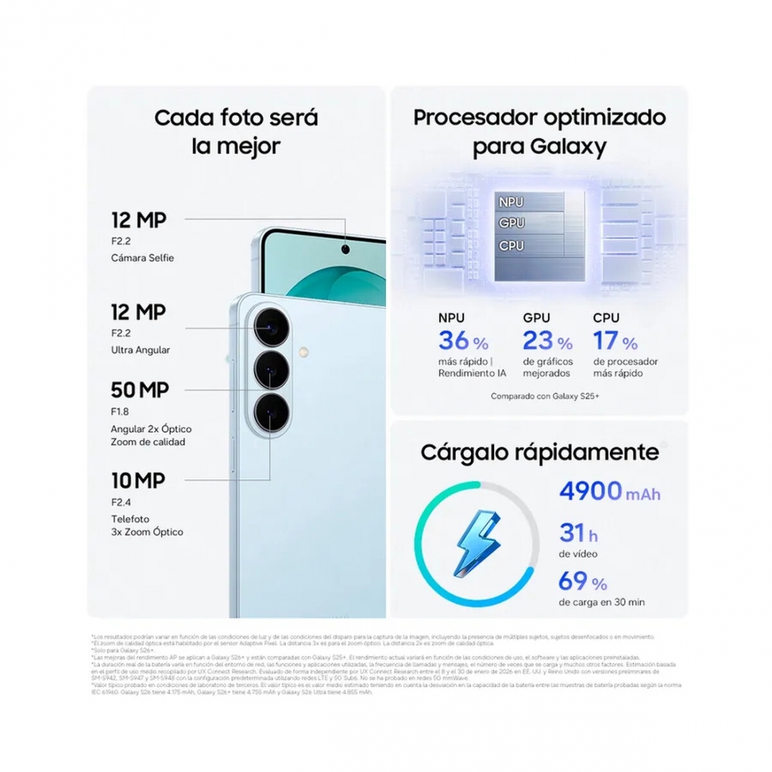 Samsung Galaxy S26+ 12+256GB 5G Smartphone White Dual Sim