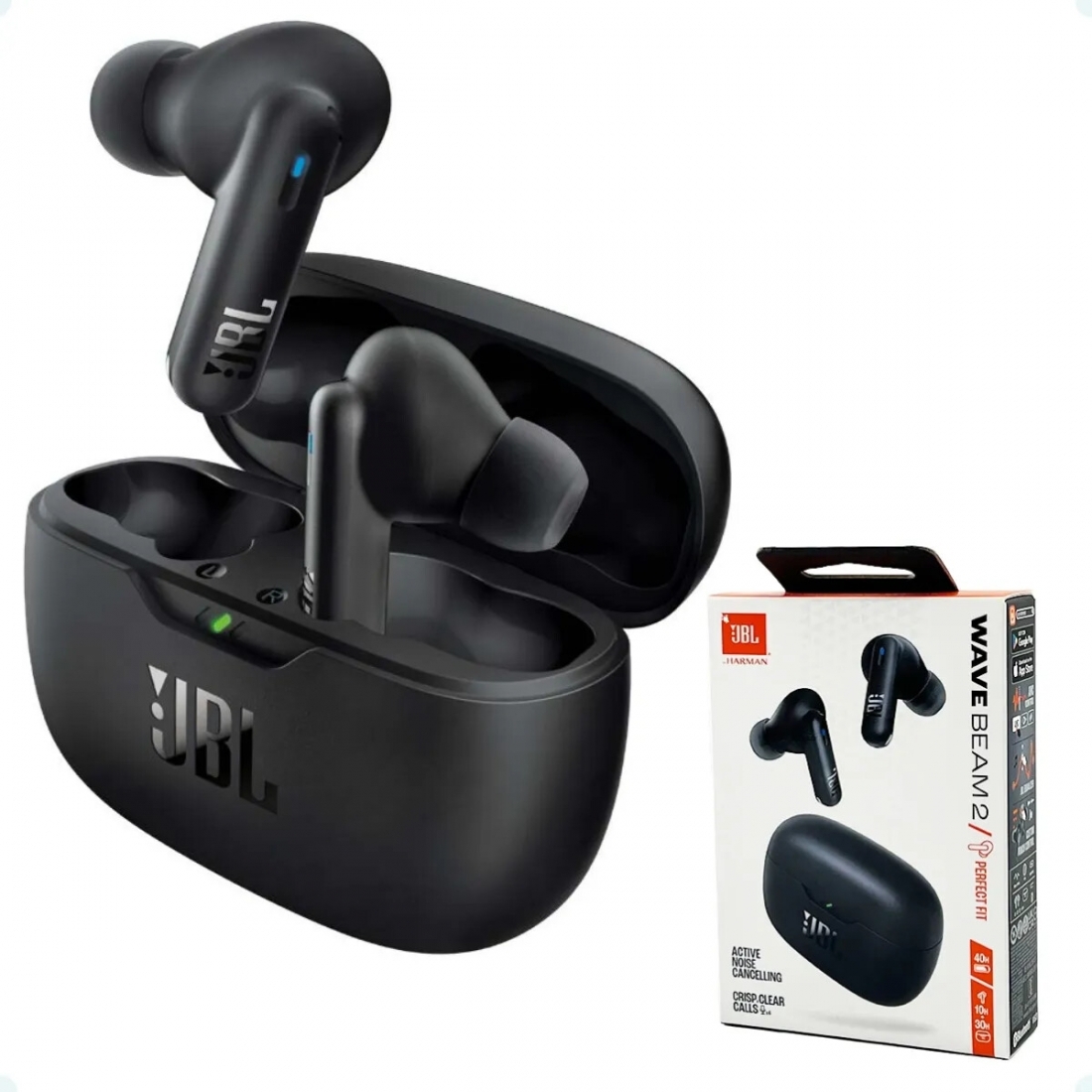 Headphone JBL TUNE BEAM 2 - True Wireless NC FLEX/Dual Microph - Black