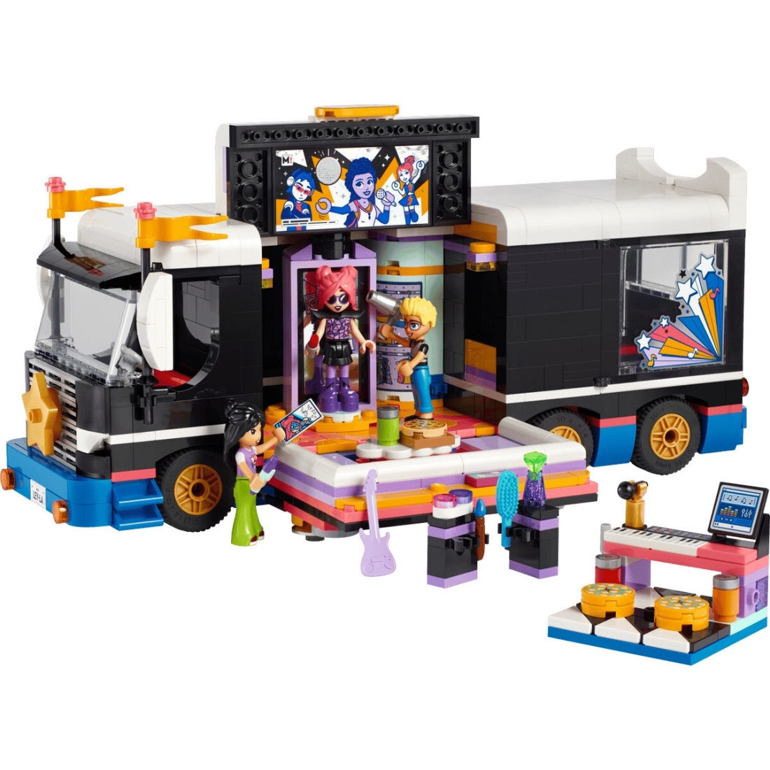 LEGO Friends Pop Star Music Tour Bus Play Together? Toy 42619