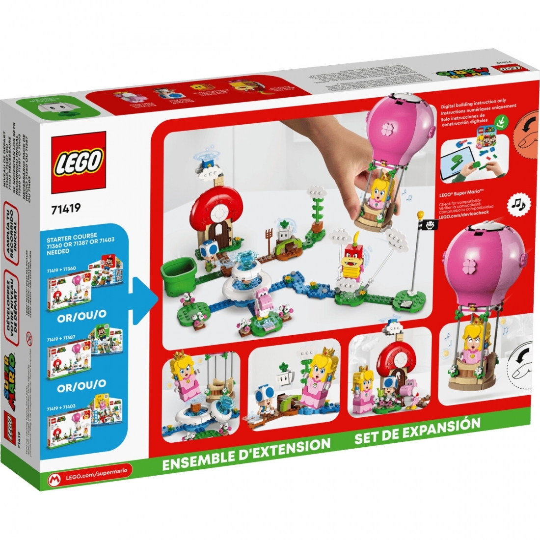 LEGO Super Mario Peachs Garden Balloon Ride Expansion Set 71419