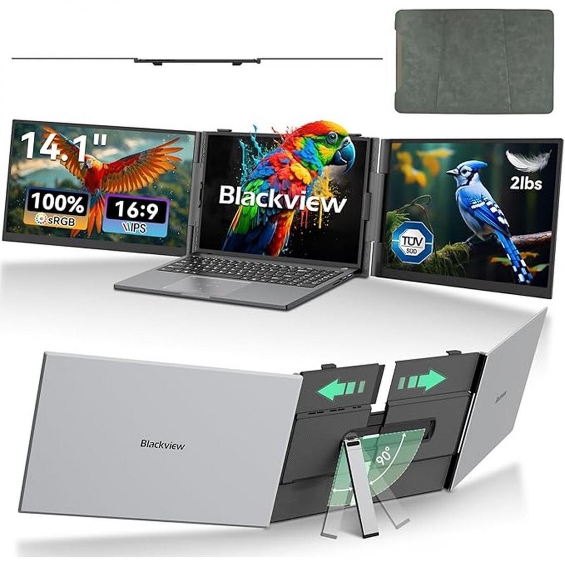 Blackview Ext. Monitor 14 TRIPLE Vision (DCM6), 1920x1080 Pixels,60Hz,
