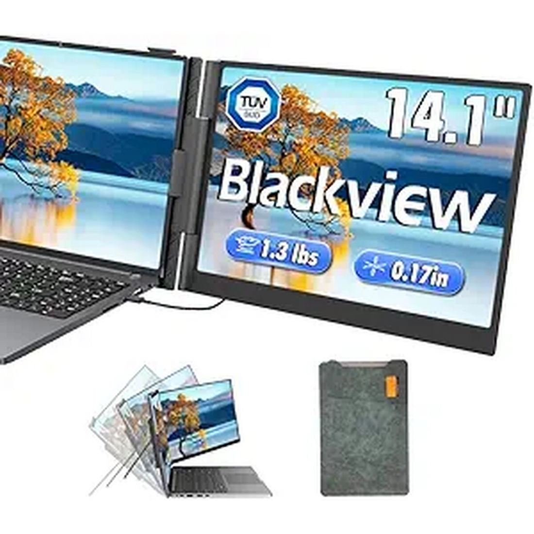Blackview Ext. Monitor 14 Dual Vision (SCM6), 1920x1080 Pixels,60Hz,IP