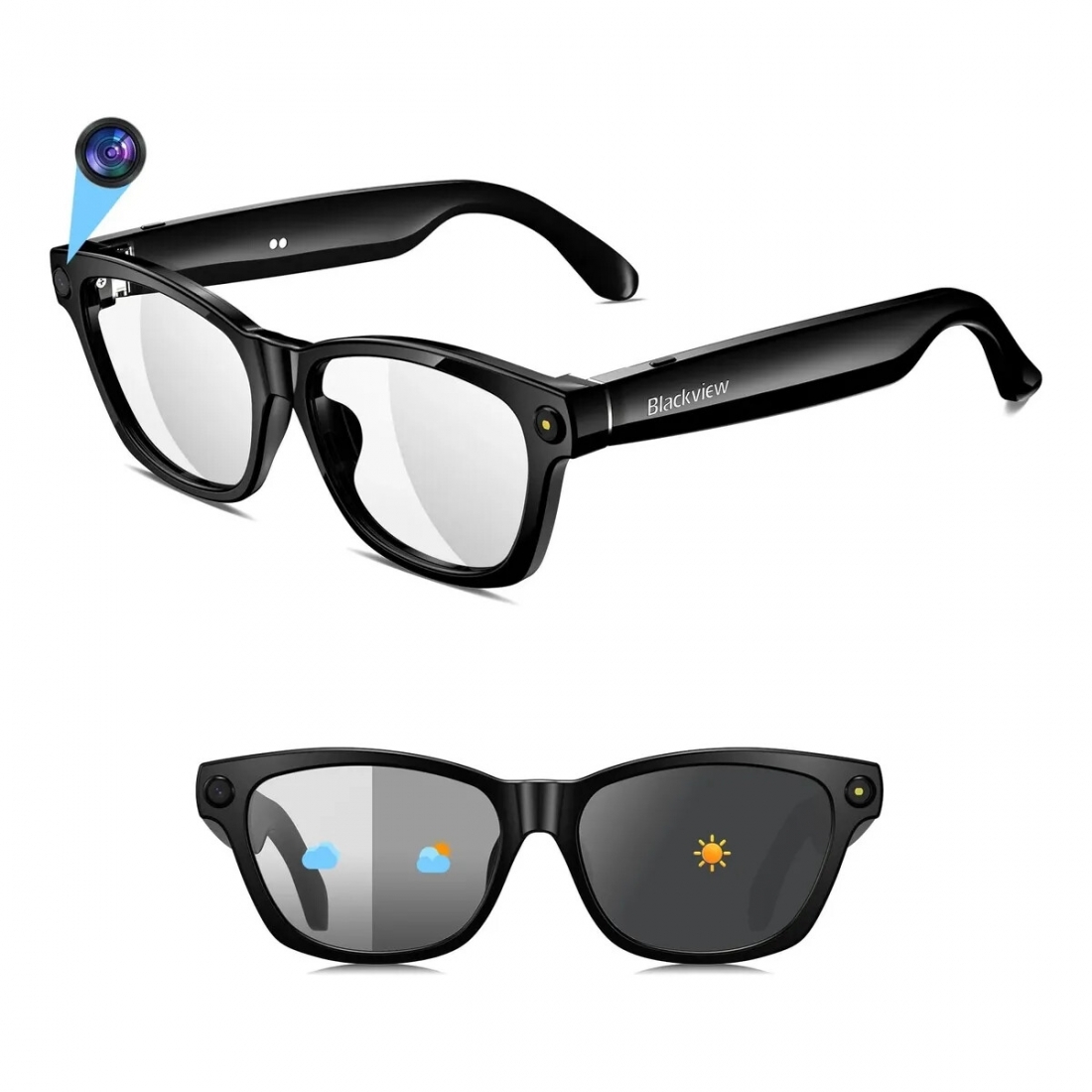 Blackview Smart Sunglasses BV100 - Photo/Video/AI Voice Interaction -B