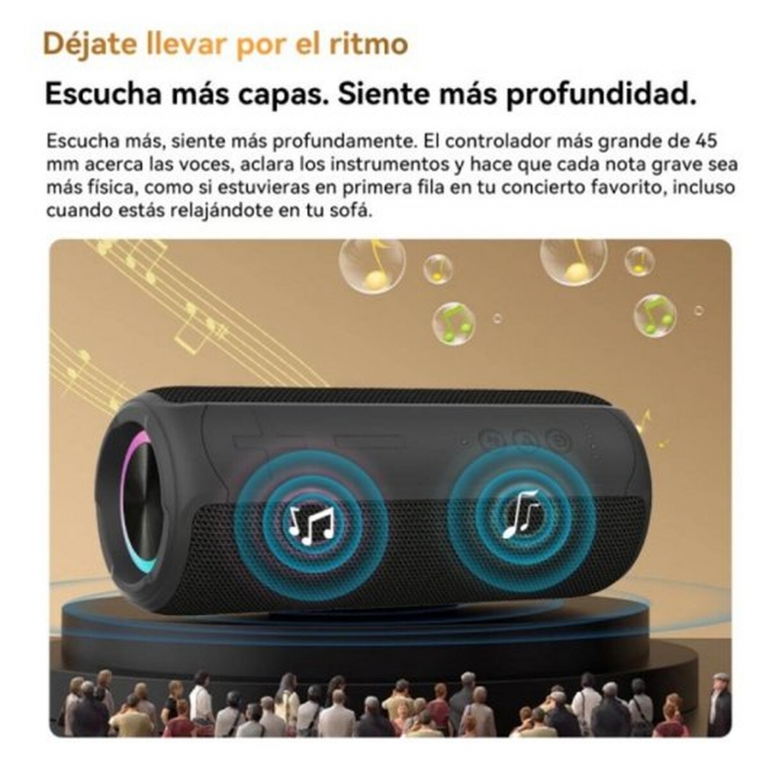 Blackview Speaker AuraBass 3 - BT, 20W, IPX7, Built-In Mic,3600mAh, RG