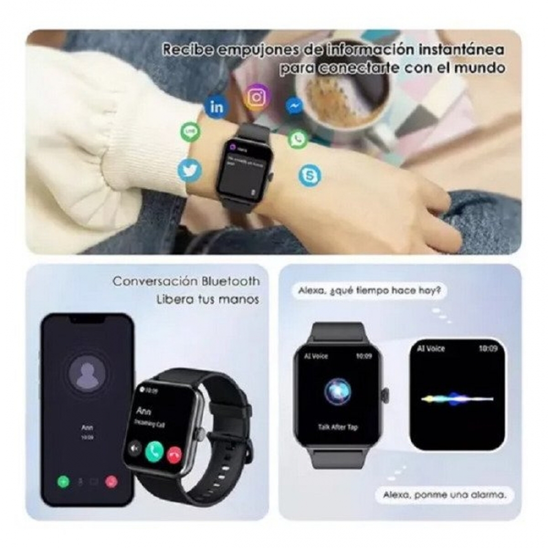 Blackview Smart Watch R50 - 1.85,  BT Calling (UPC # 6931548317517) - 