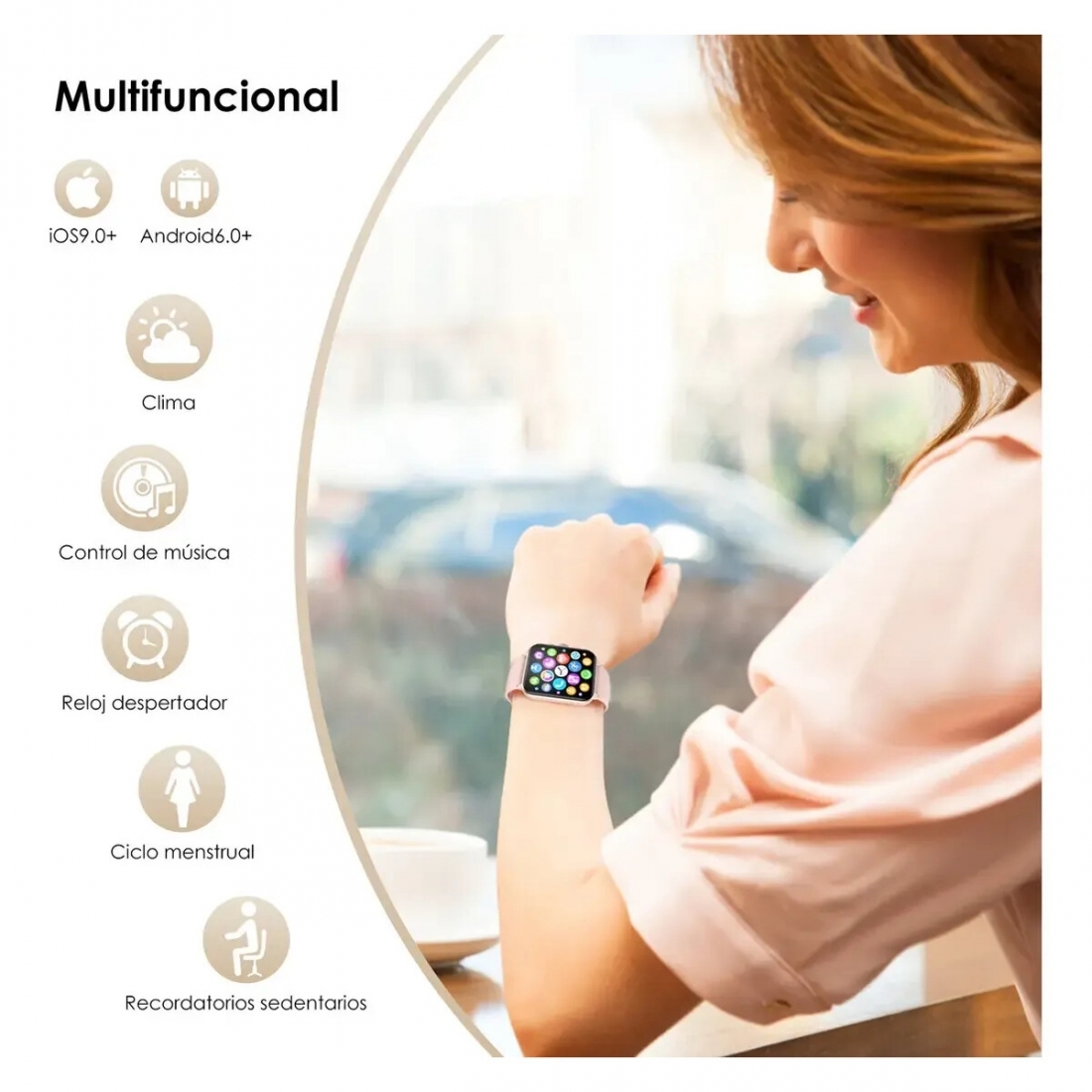 Blackview Smart Watch R50 - 1.85,  BT Calling (UPC # 6931548317524) - 