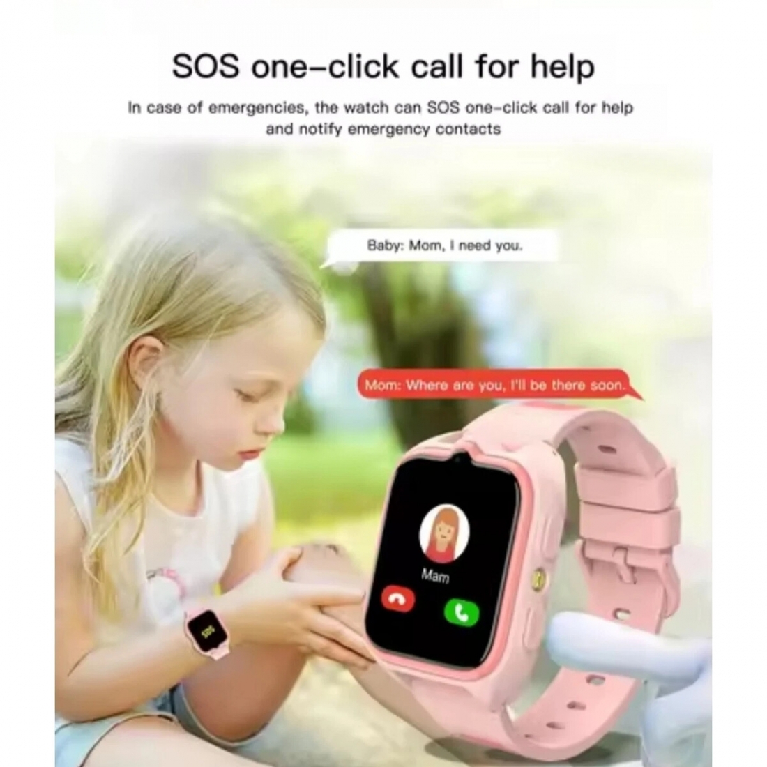 Blackview Smart Watch Z30 for Kids, 1.75, LTE, Camera, GPS, IP68, Vide