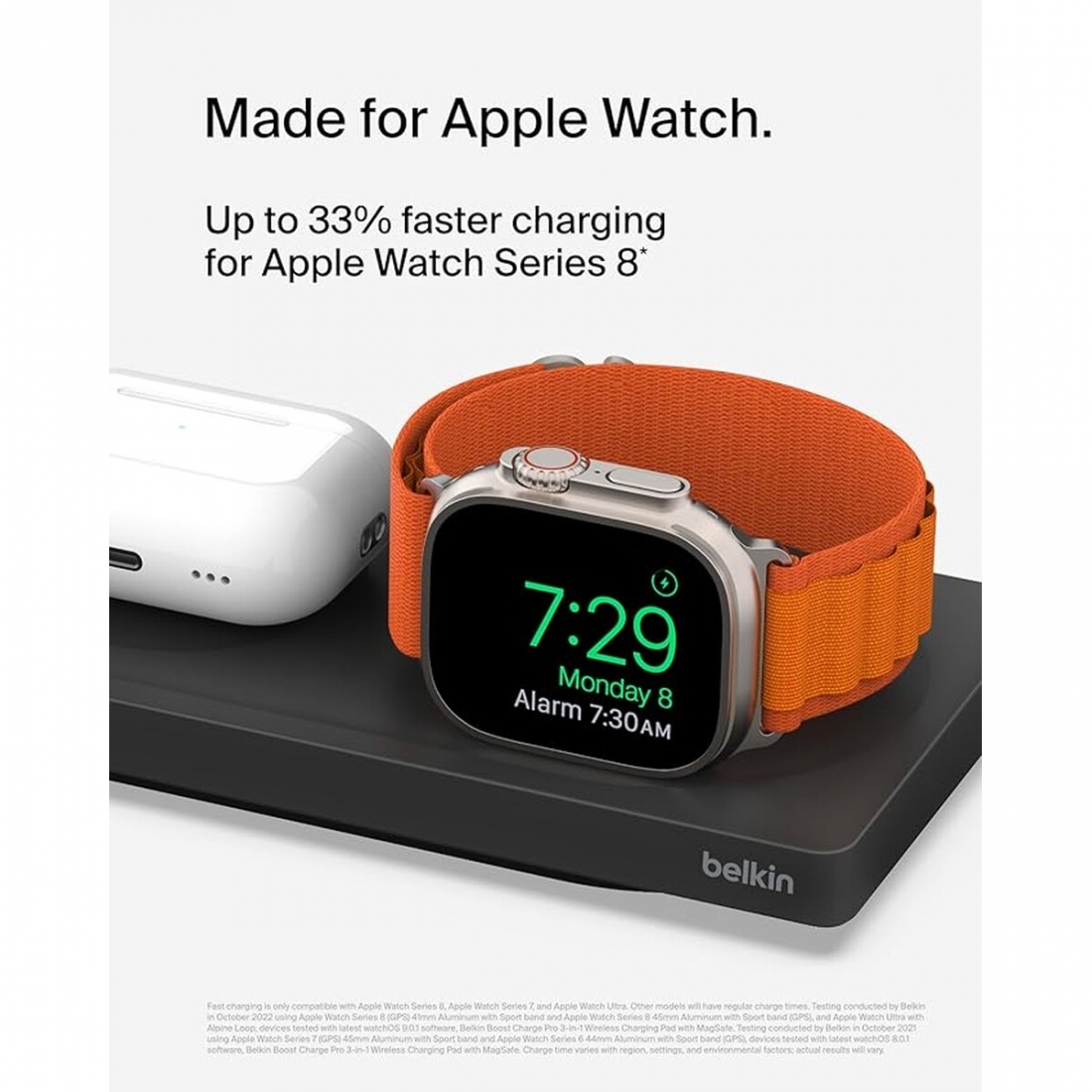 Cargador Belkin MagSafe 3 En 1 15W Negro