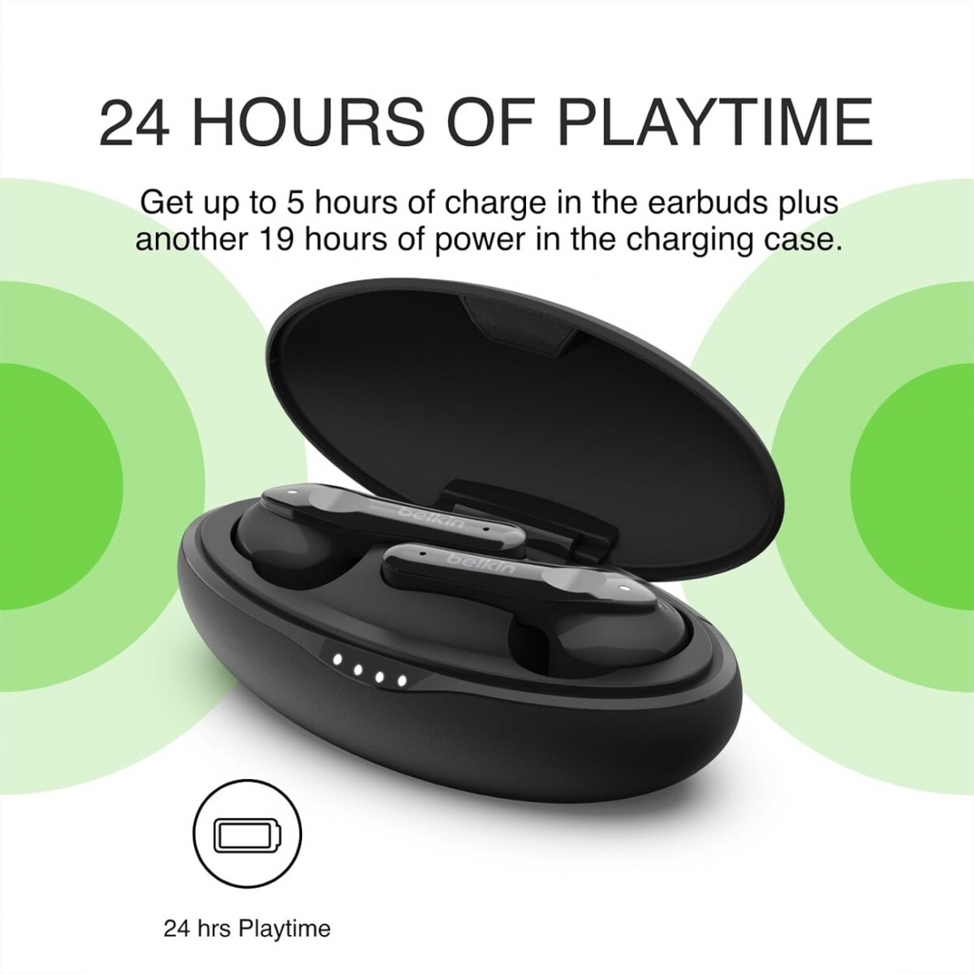 Auriculares Belkin SoundForm Move TWS Negros