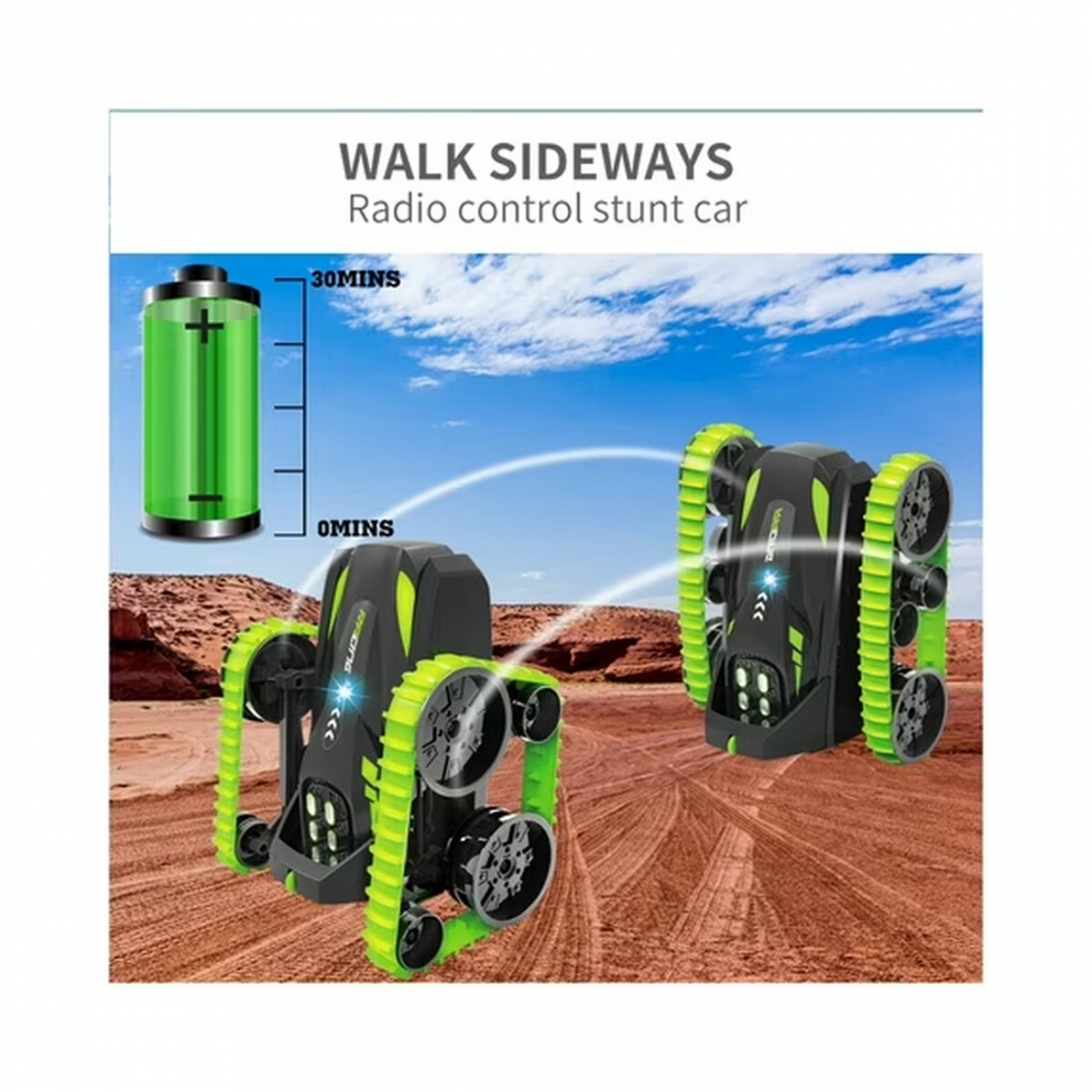 RC Stunt Car 2.4Ghz Special Effects Transform Tank Straight 360 Rotate