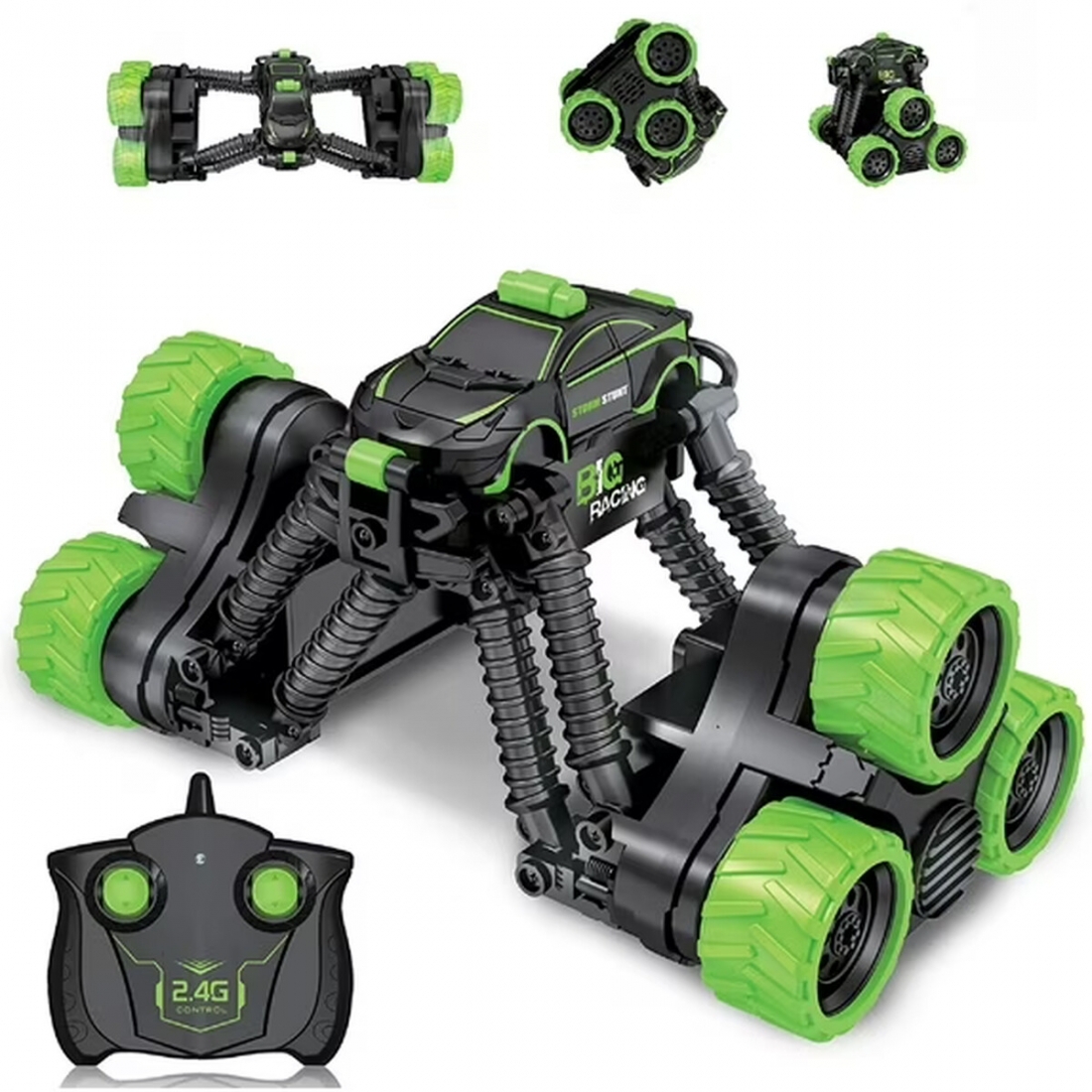 RC Stunt Car 2.4Ghz - Special Effects Transform Tank - Straight 360 ro