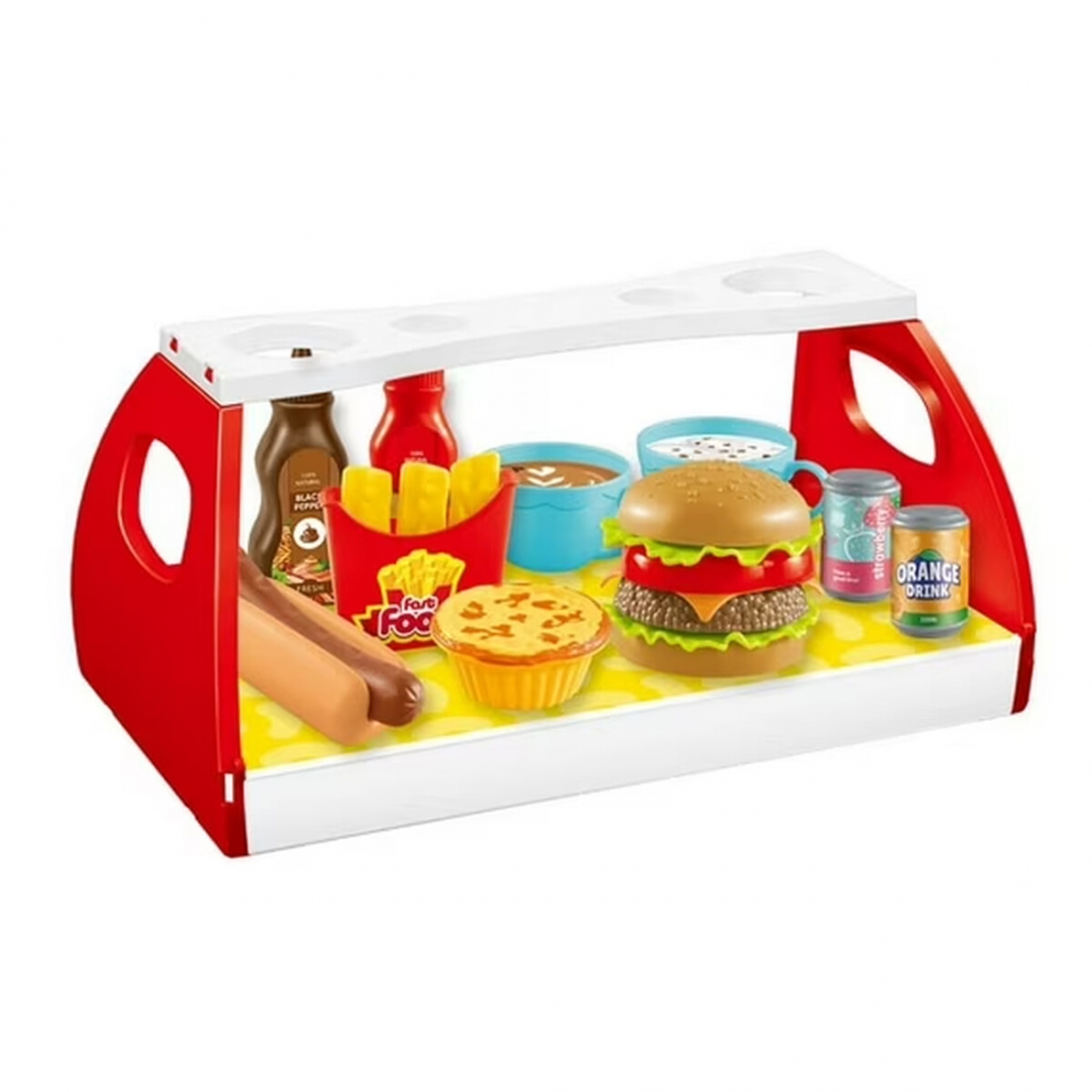 Hamburger Hotdog Fries Combo Shop for Kids, Play Set for Girls Boys, G