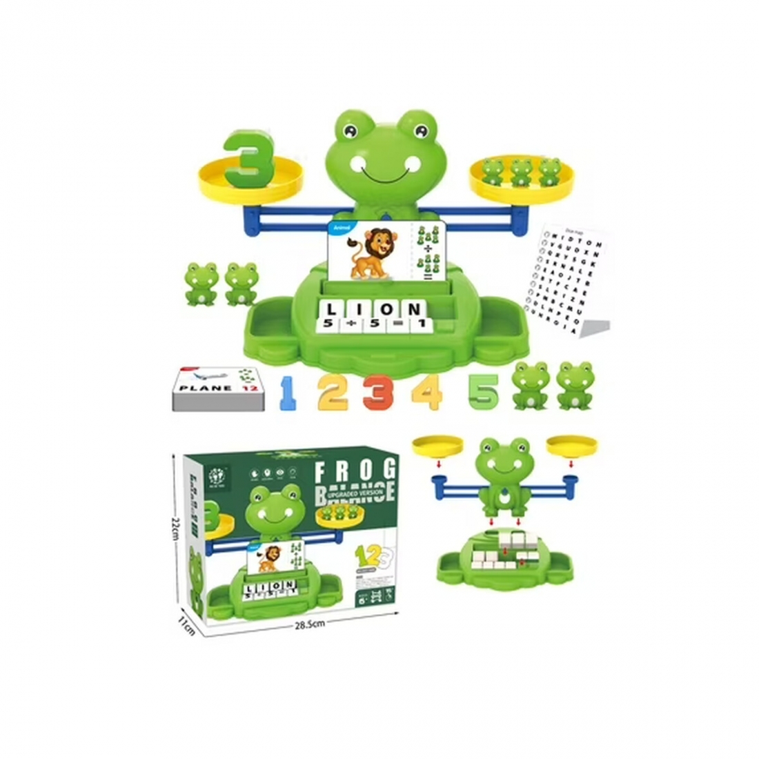 Valessati Frog Balance Counting Toy Set for Kids Ages 3 to 6 - 69 Piec