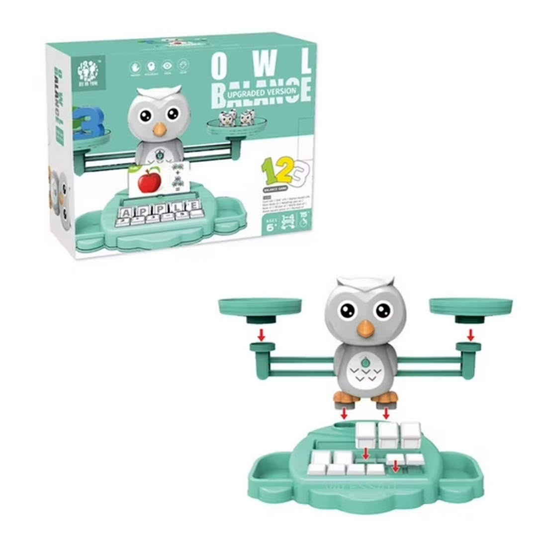 Valessati OWL Balance Counting Toy for Kids Ages 3 and Up - Educationa