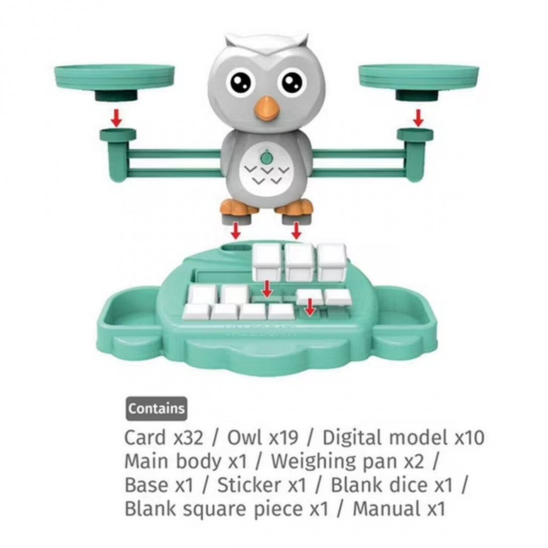 Valessati OWL Balance Counting Toy for Kids Ages 3 and Up - Educationa