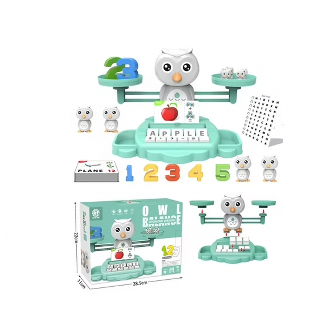 Valessati OWL Balance Counting Toy for Kids Ages 3 and Up - Educationa