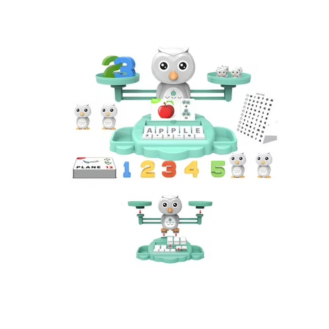 Valessati OWL Balance Counting Toy for Kids Ages 3 and Up - Educationa