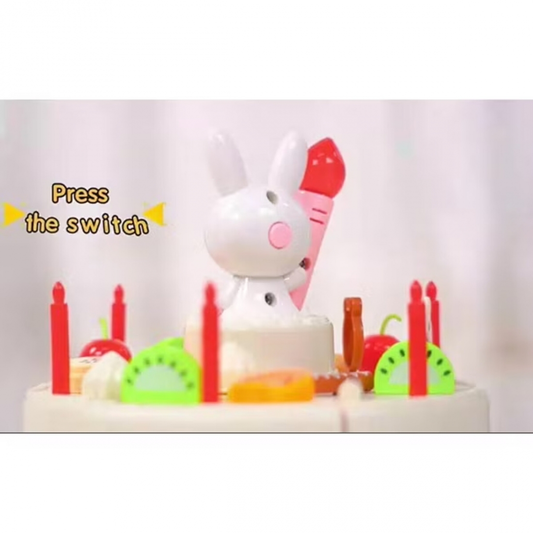 Tea Party Set for Little Girls - 85pcs Birthday Cake Toy with Lights &