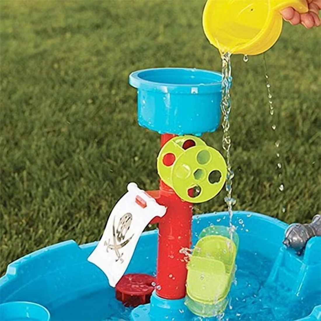 Mundo Toys Pirate Ship Sand & Water Table with 21 Accessories, Outdoor