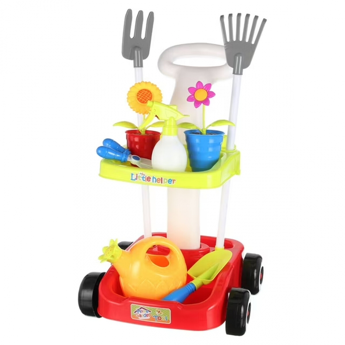Home Garden Tool Set with Cart for Toddlers and Kids +3