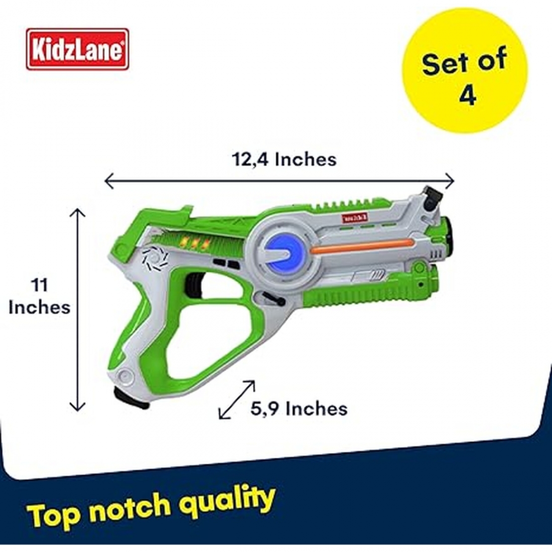 Kidzlane Laser Tag Guns Set of 4 - Lazer Tag Guns for Kids with 4 Team