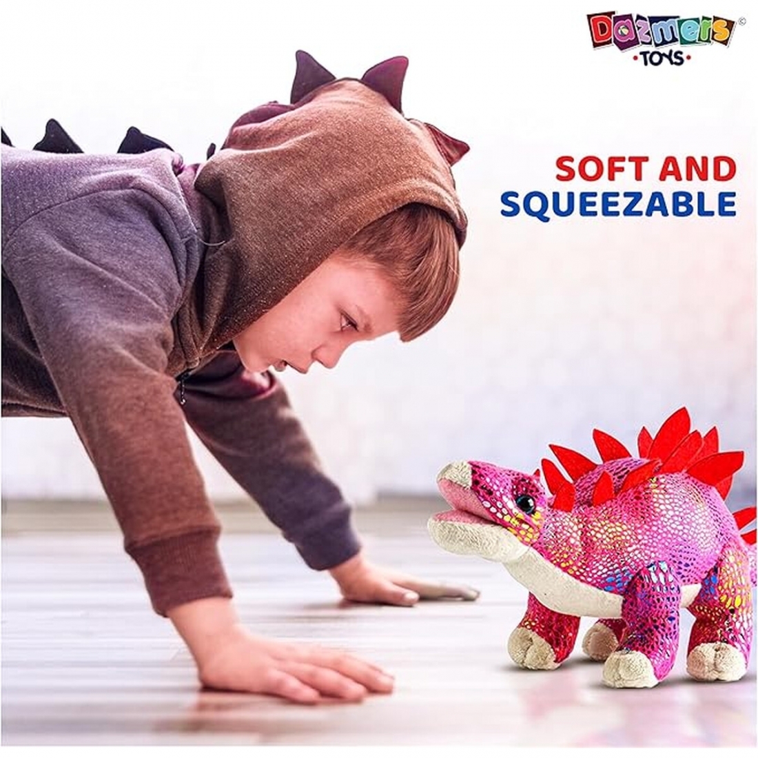 Set 4 Dinosaurios De Peluche 12 Pulgadas