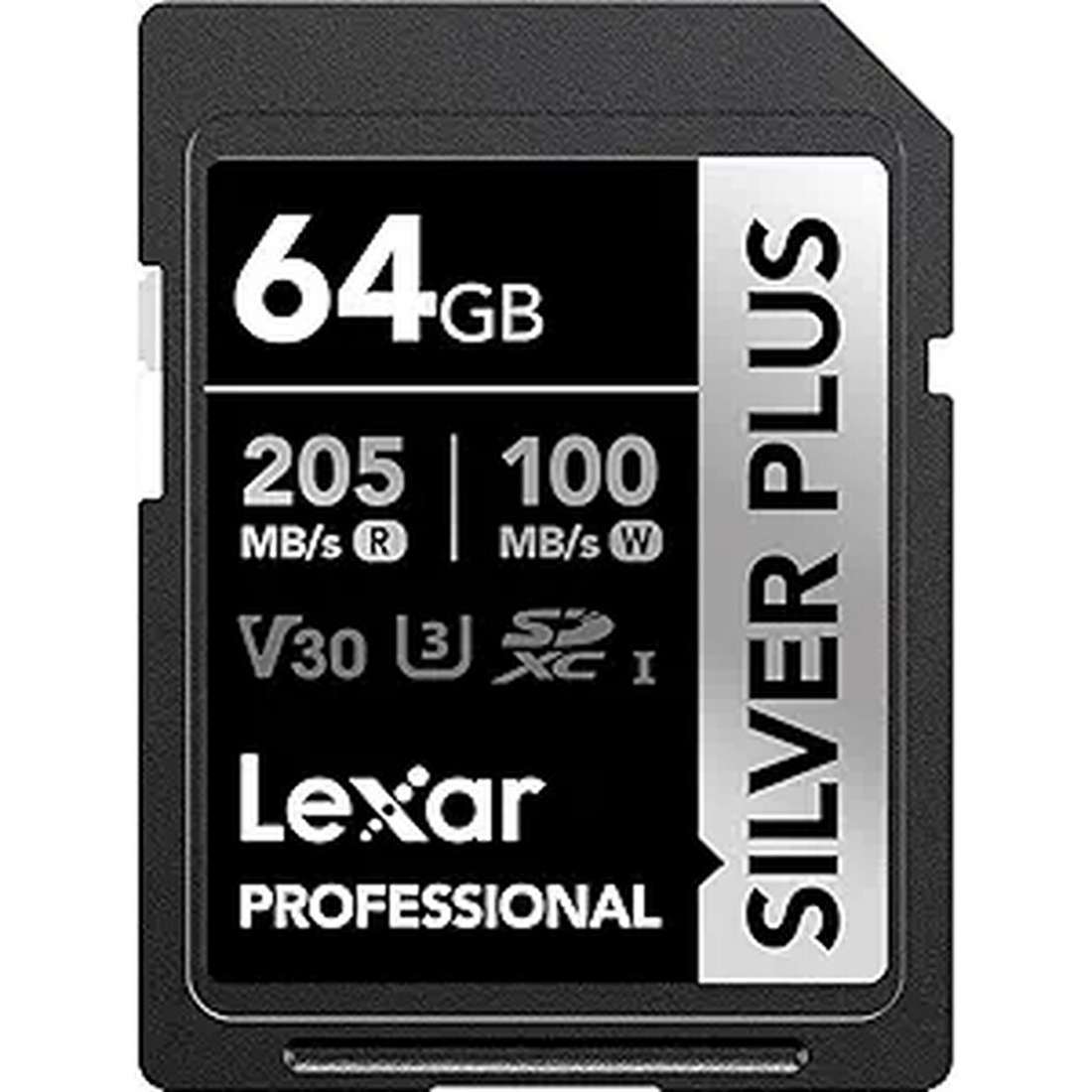 Lexar 64GB SDXC UHS-I Silver Plus Professional